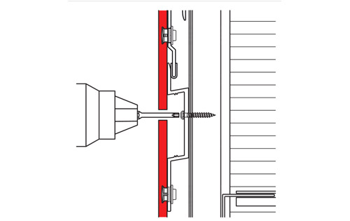 Schematische Zeichnung der Aufhängevorrichtung