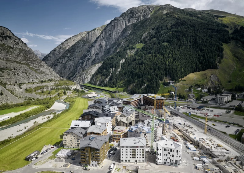 L&rsquo;architettura alpina incanta Andermatt