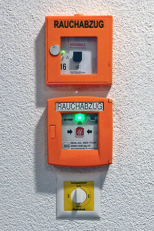 Bedienelement für Rauch- und Wärmeabzugsanlage