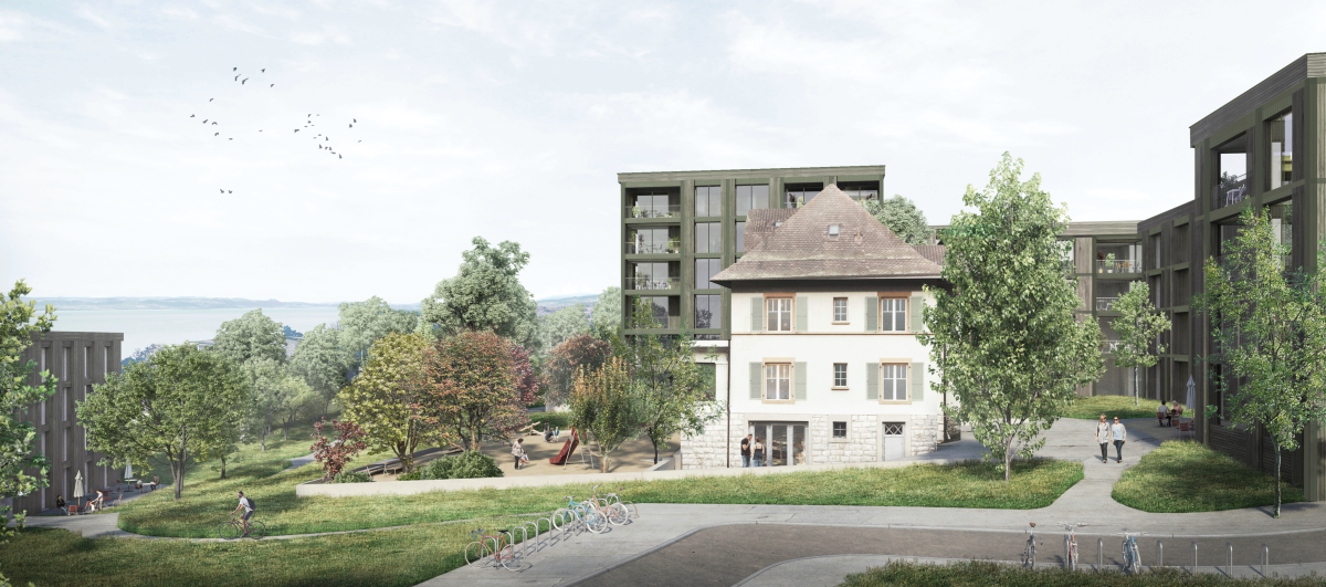 Visualisierung Überbauung Concept B.180 Neuenburg