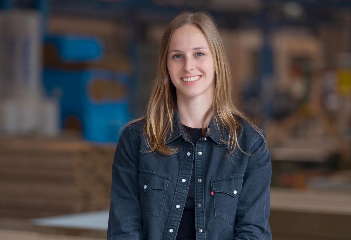 Konstruktionsplanerin Jacqueline Meier im Werk