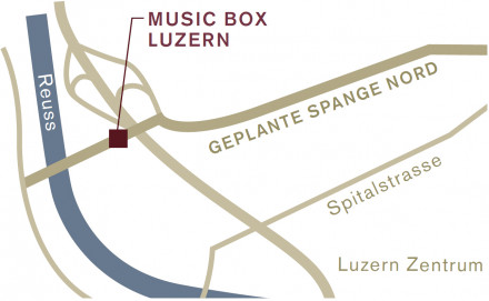  Infrastrukturprojekt: Die Music Box liegt genau im geplanten Strassenverlauf.