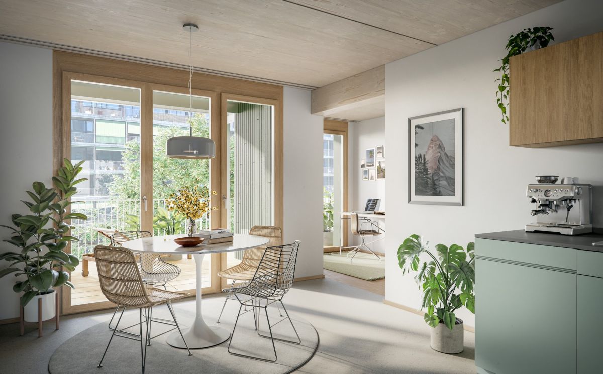 Visualisierung Innenansicht Wohnung Untere Birs