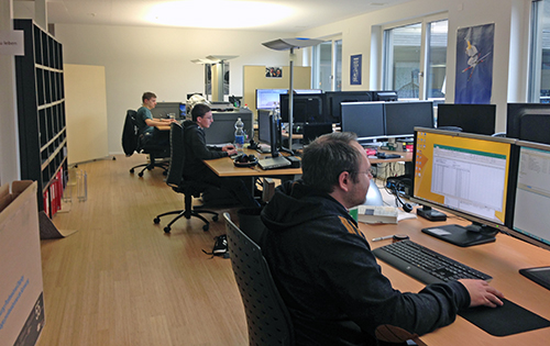 Bürosituation bei der IOZ mit 9 Mitarbeitern auf ca. 50 m2