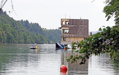 Wenn im Juli jeweils die «Lucerne Regatta» ausgetragen wird, öffnet er sich und zeigt, was in ihm steckt.
