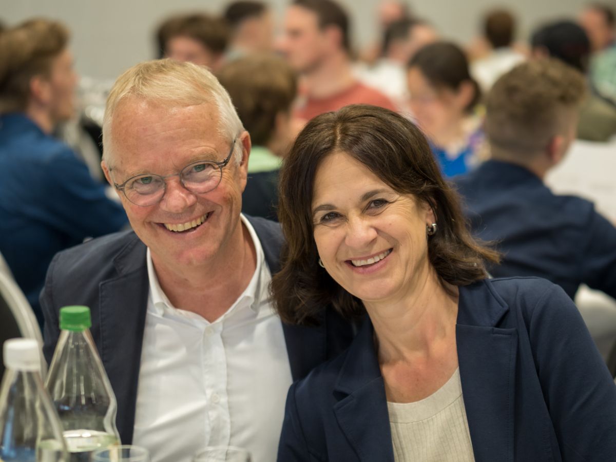 Max et Andrea Renggli pendant la soirée