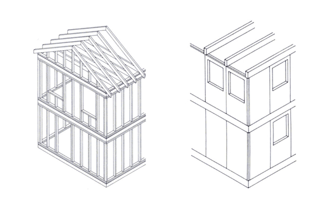 Rench&eacute;rissement des mati&egrave;res premi&egrave;res et comparaison entre les modes de construction bois