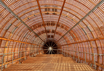 Vue de l'intérieur du zeppelin