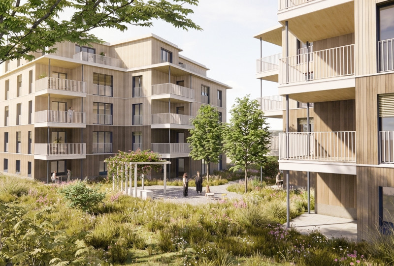 Bild von Nouveaux bâtiments de premplacement Zwischenbächen Zurich Altstetten