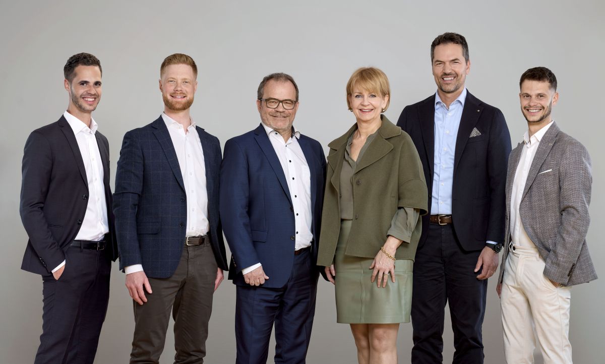 Le conseil d'administration de Renggli SA (de g. à d.) : Samuel Renggli, David Renggli, Bruno Thürig (président), Gabriela Devigus Minder, Alain Grossenbacher, Micha Renggli