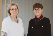 Stéphanie Gachet, pediatra presso lo studio medico Pediatrico la Toula, con Françoise Dupré
